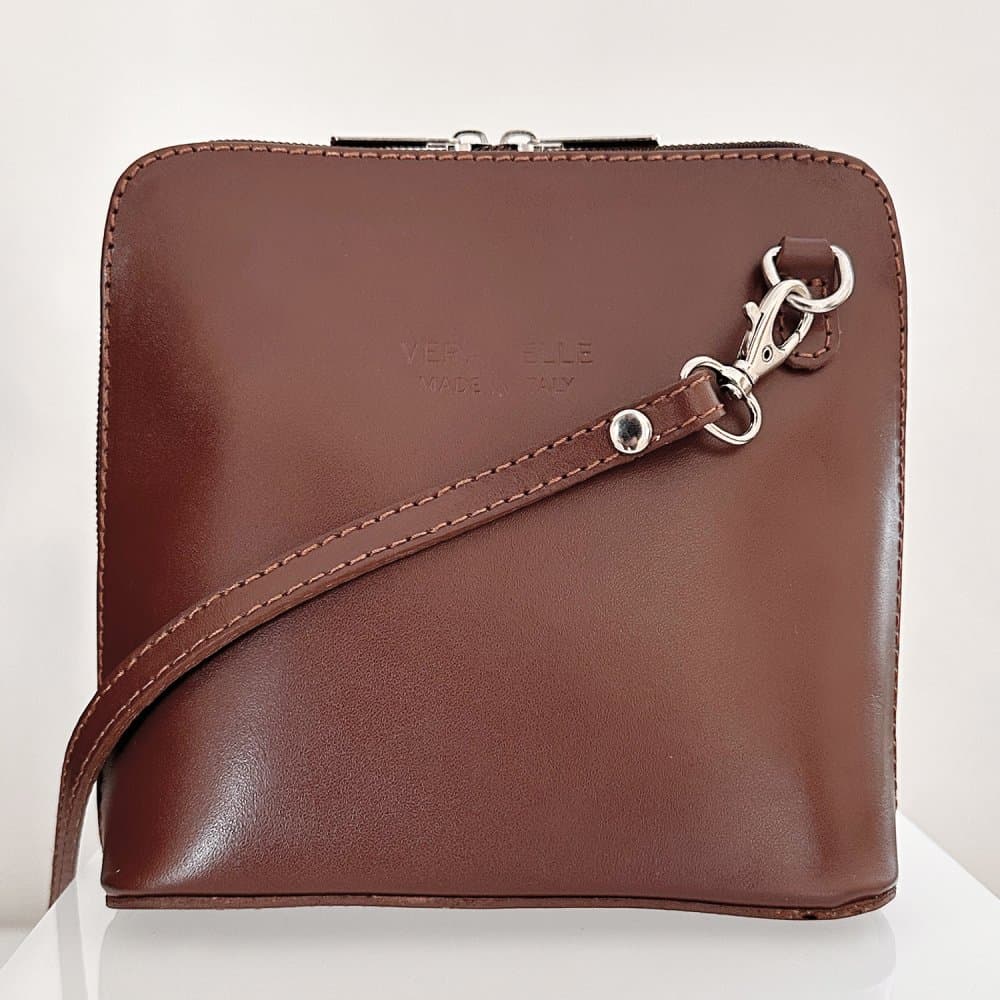 Giglio leather malá dámská kožená kabelka 133 hnědá 3