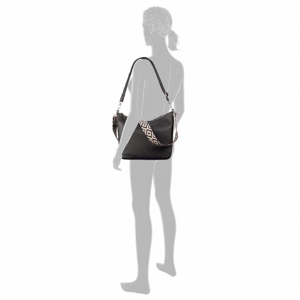 Gabor Linda velká kabelka hobo bag M 11674 černá 3