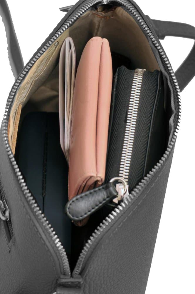 MaxFly dámská kožená kabelka crossbody 5232 šedá 2