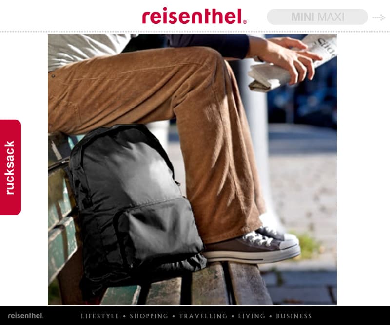 Reisenthel Mini Maxi Rucksack Black – skládací batoh AP7003 5