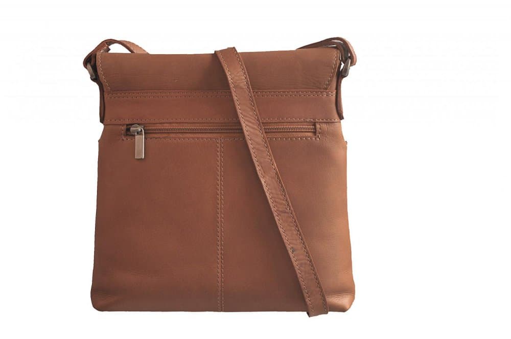 LederArt Kožená kabelka LA-503 hnědá cognac 5