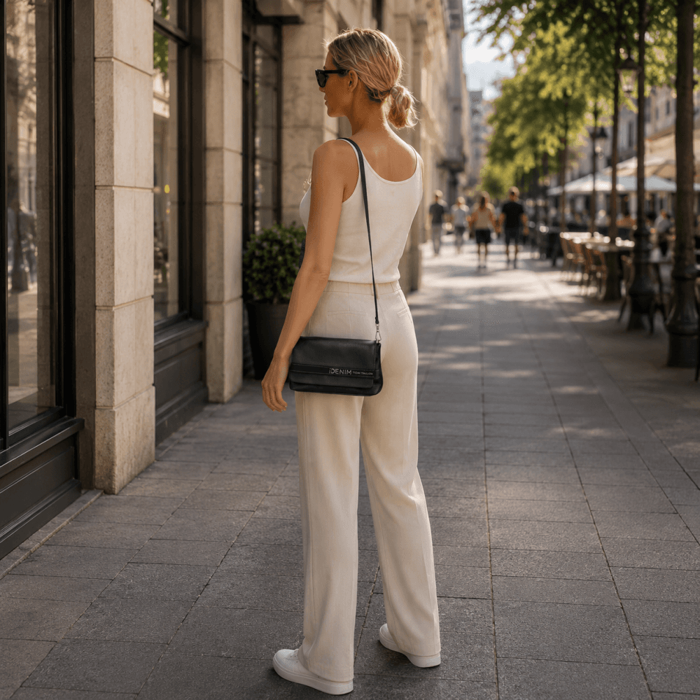 Tom Tailor Denim Marlow Flap Bag M 012012 černá – dámská crossbody kabelka 4