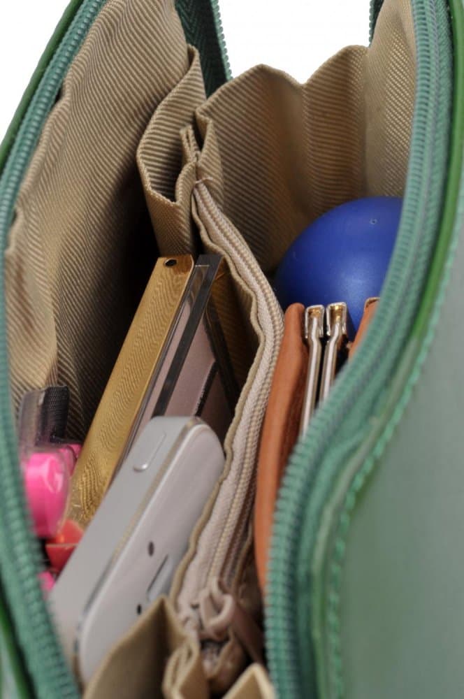 Giglio leather malá dámská kožená kabelka 133 zelená 6