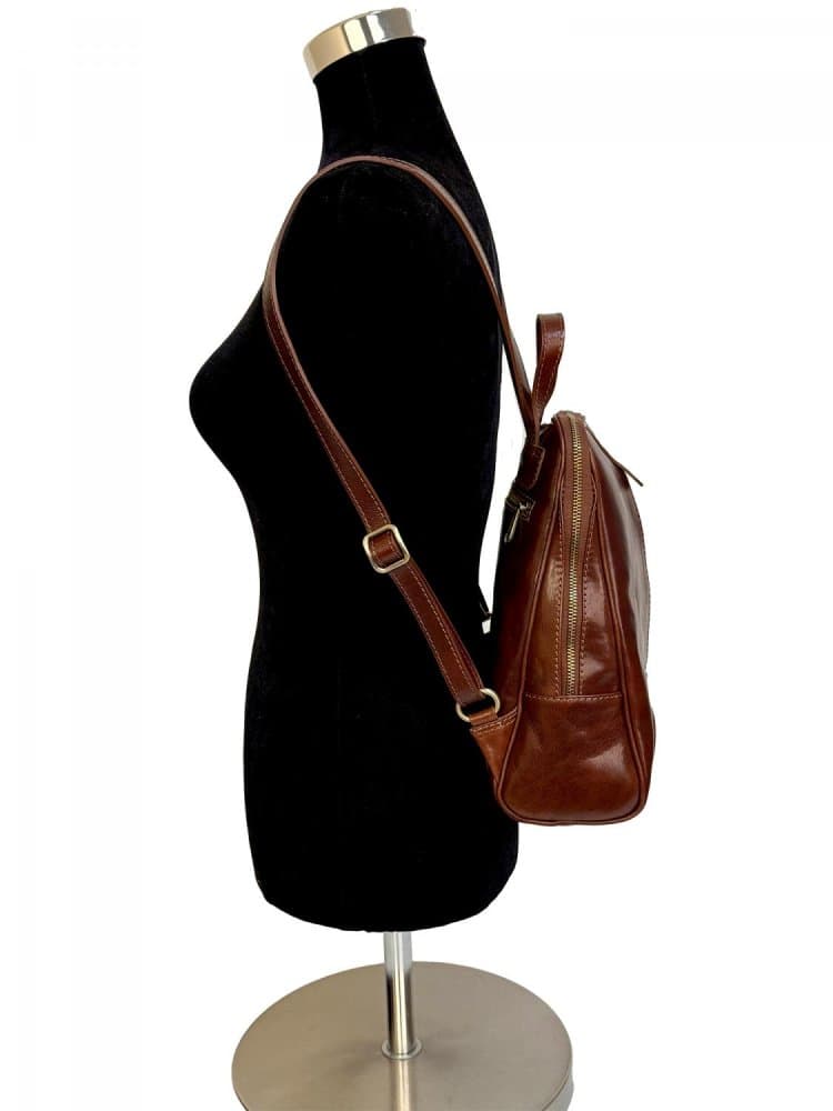 Giglio leather kožený batoh 33 hnědý 3