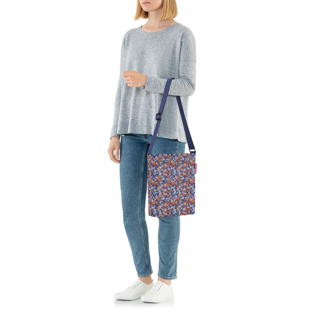 Kabelka s květinovým vzorem modrá Shoulderbag S viola blue HY4091 4