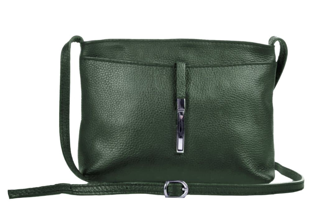 MaxFly kožená kabelka 5085 zelená - militare 2
