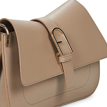 Kabelka přes rameno Furla Flow M TOP Handle, hnědá 4