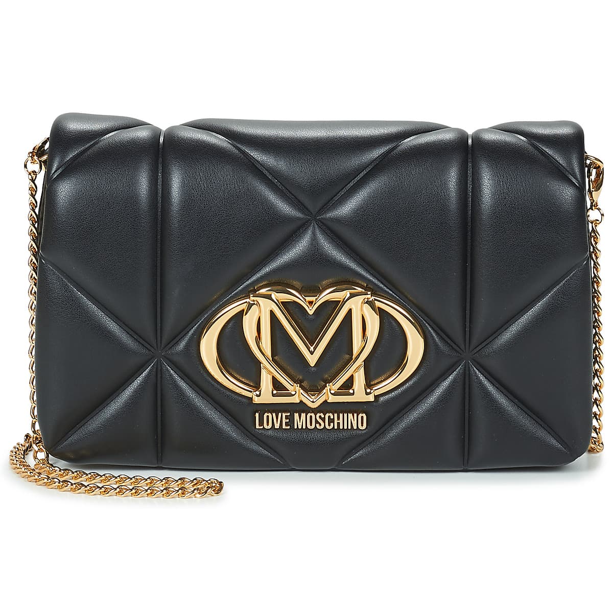Kabelka přes rameno Love Moschino Embossed Quilted JC4043, černá