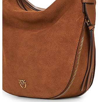 Kabelka přes rameno Pinko Hobo ZIP Around Classic Suede + Vitello Seta 4