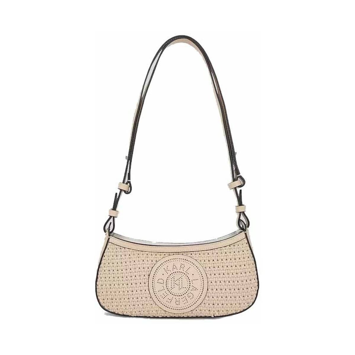 Kabelka přes rameno Karl Lagerfeld K Circle Sb Woven, béžová