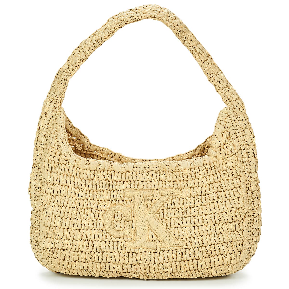 Kabelka přes rameno Calvin Klein Jeans Bold CK Raffia SM Shoulder BAG