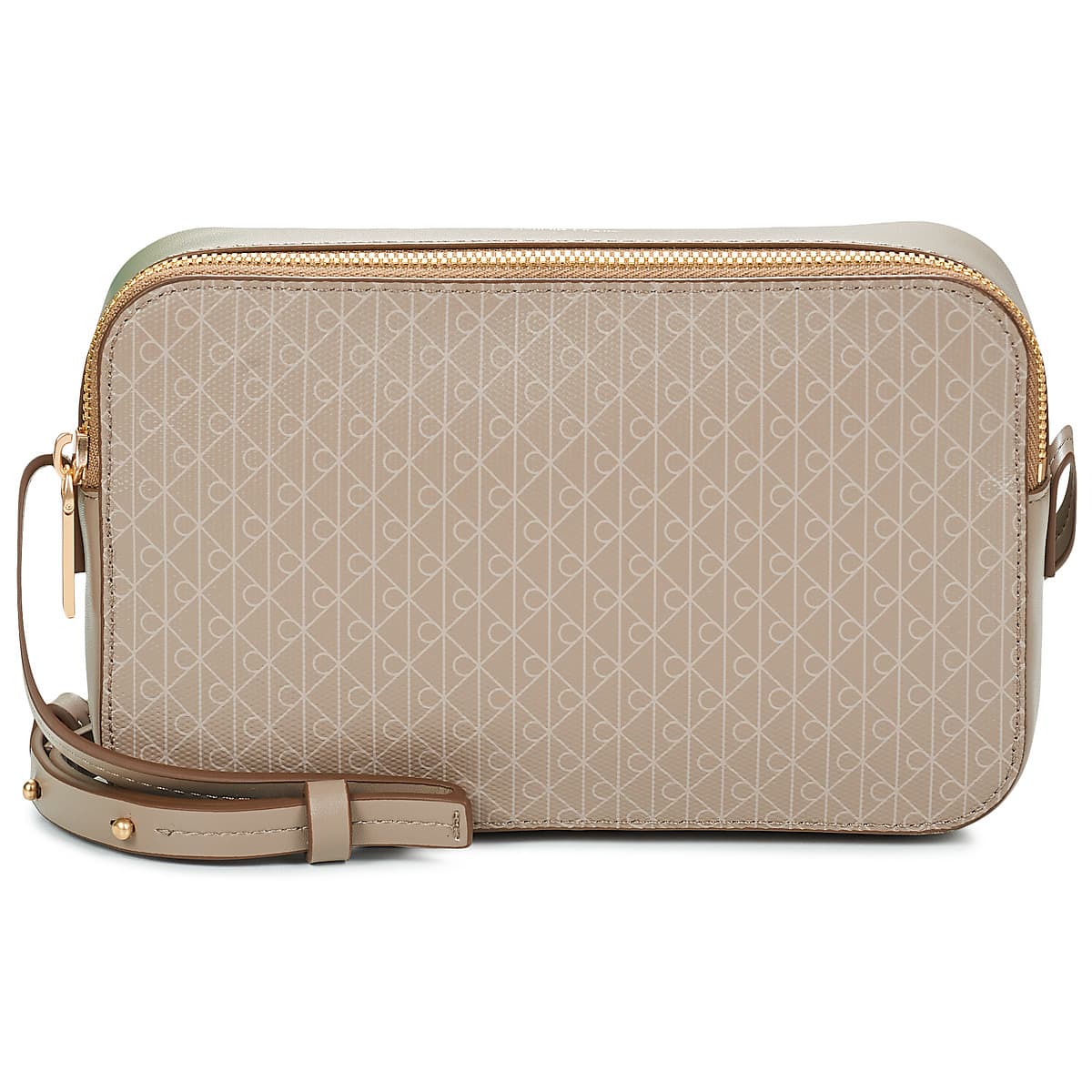 Kabelka přes rameno Calvin Klein Jeans Emblem AOP Elongated Camera BAG