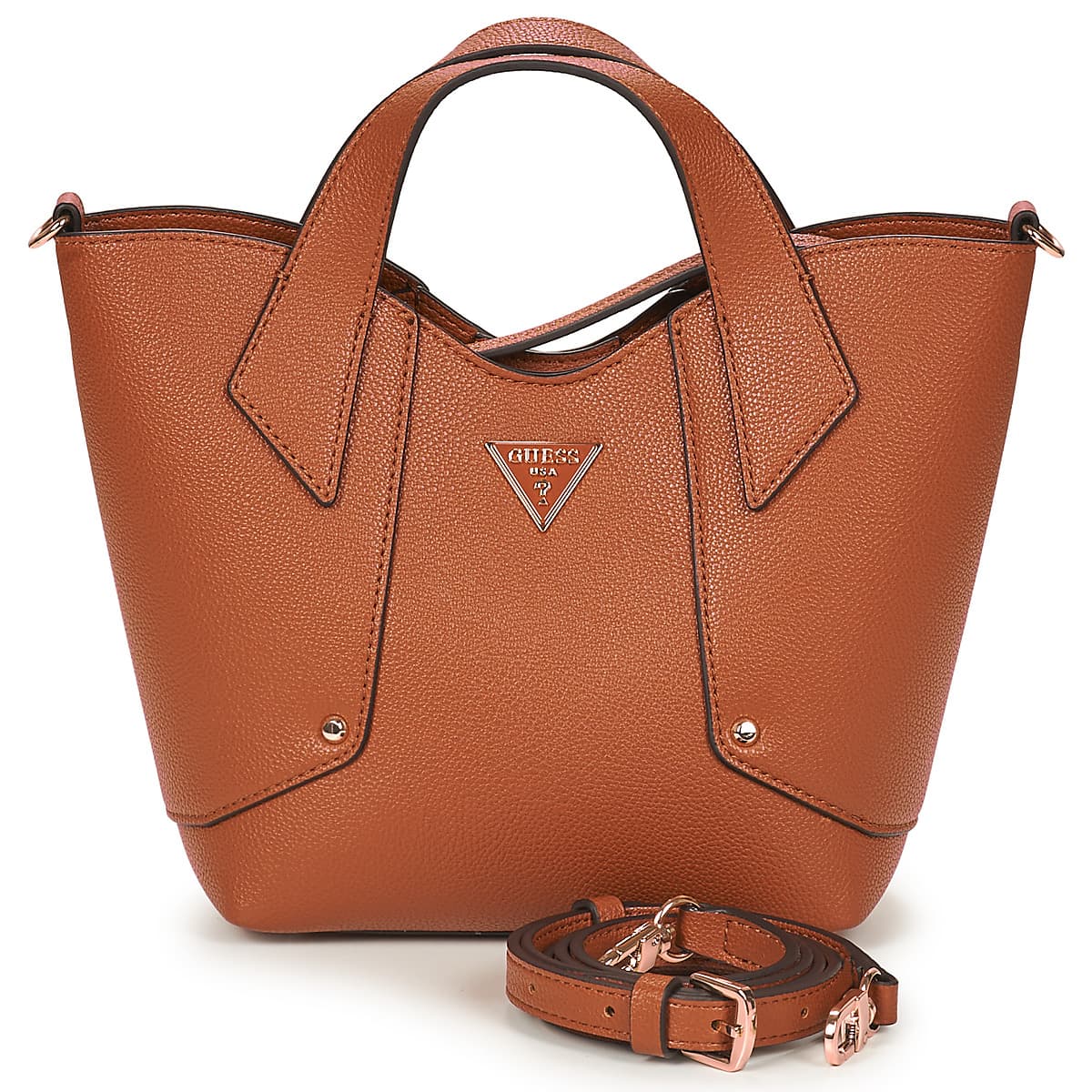 Kabelka Guess Darcy Mini Tote, hnědá