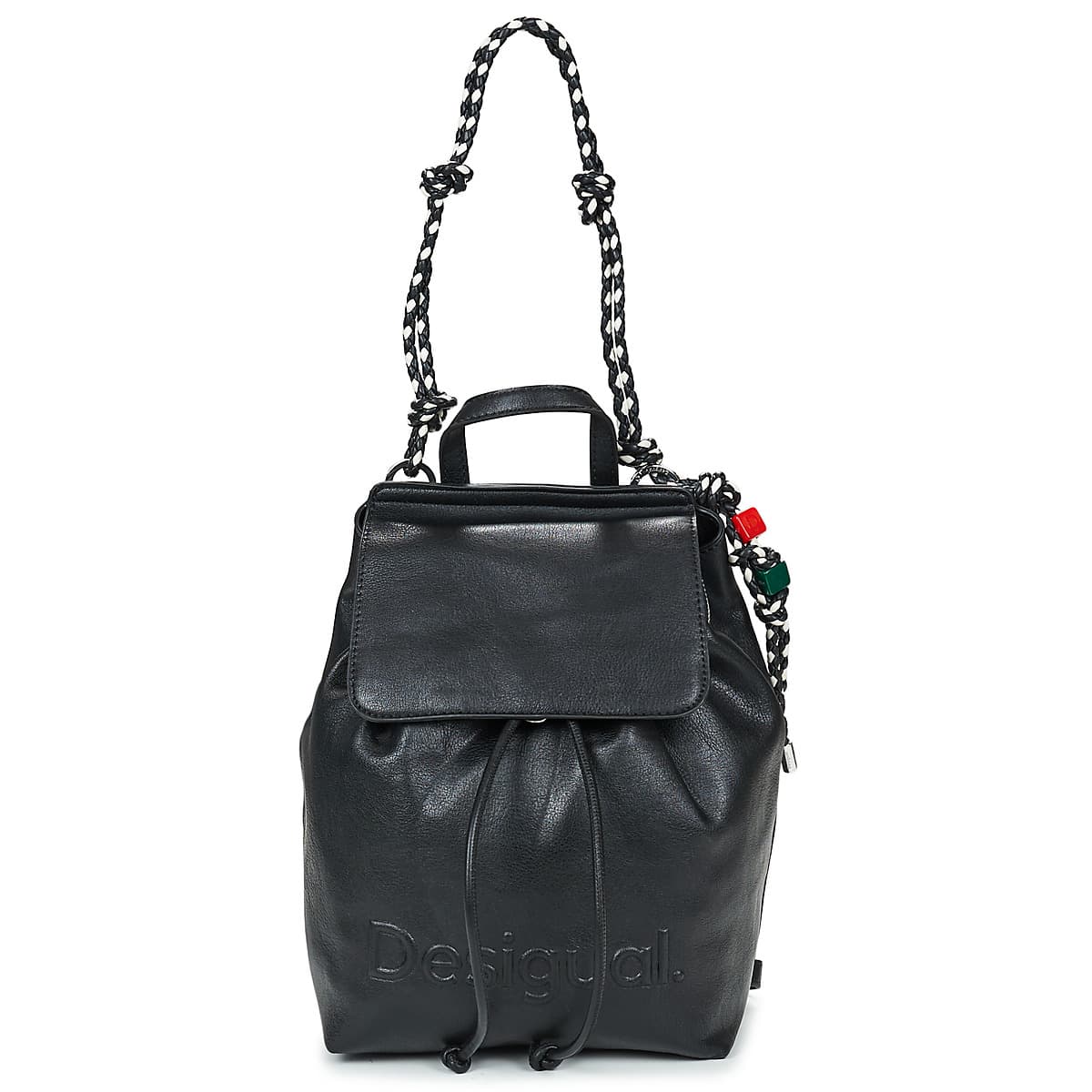 Batoh Desigual Backpack Half Logo Luena, černá