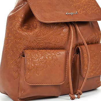 Batoh Desigual Backpack Sierra Prisa Mini, hnědá 4