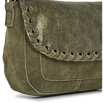 Kabelka přes rameno Pieces Pcbinia Suede Cross Body, zelená 4