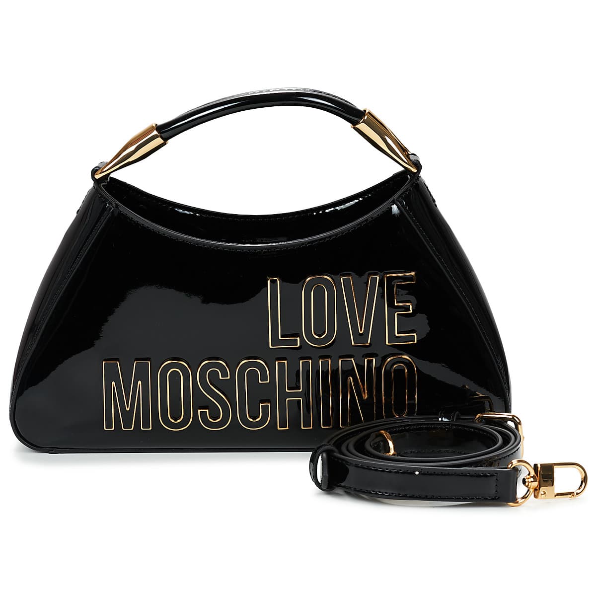 Kabelka přes rameno Love Moschino Enameled Logo Patent JC4248PP0O