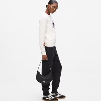 Kabelka přes rameno Karl Lagerfeld Ikon Nylon Halfmoon Shb 4