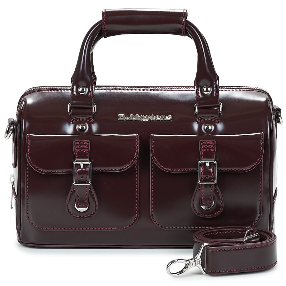 Kabelka přes rameno Dr. Martens Top Handle Bag Bag Cherry Red Oxford Rub Off