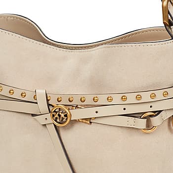 Kabelka přes rameno Pinko Bucket Belt Mini Suede 4