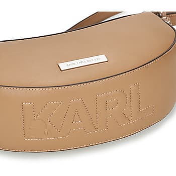 Kabelka přes rameno Karl Lagerfeld Ikon Smooth Halfmoon SHB, hnědá 4