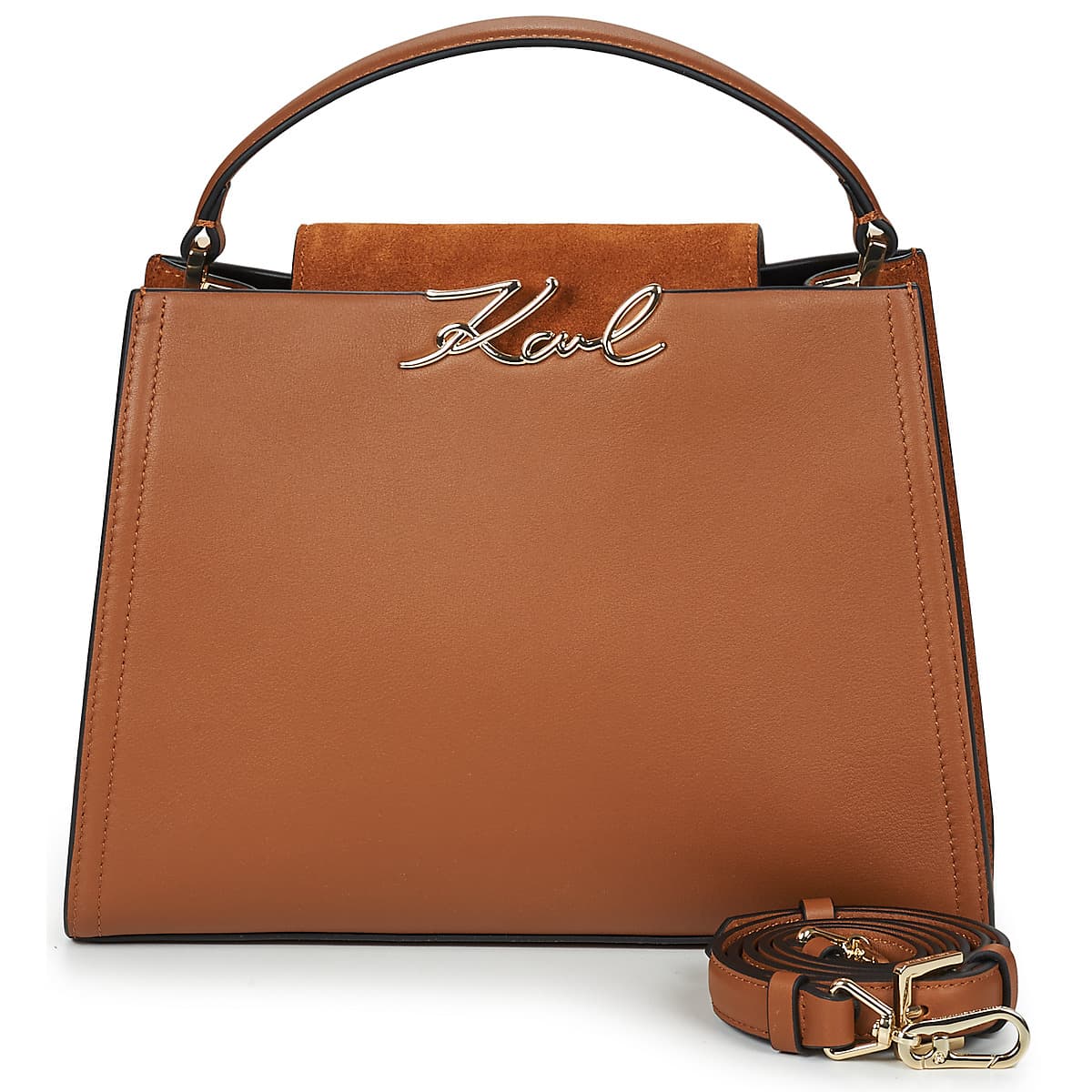 Kabelka Karl Lagerfeld K/Signature MD TOP Handle Sued