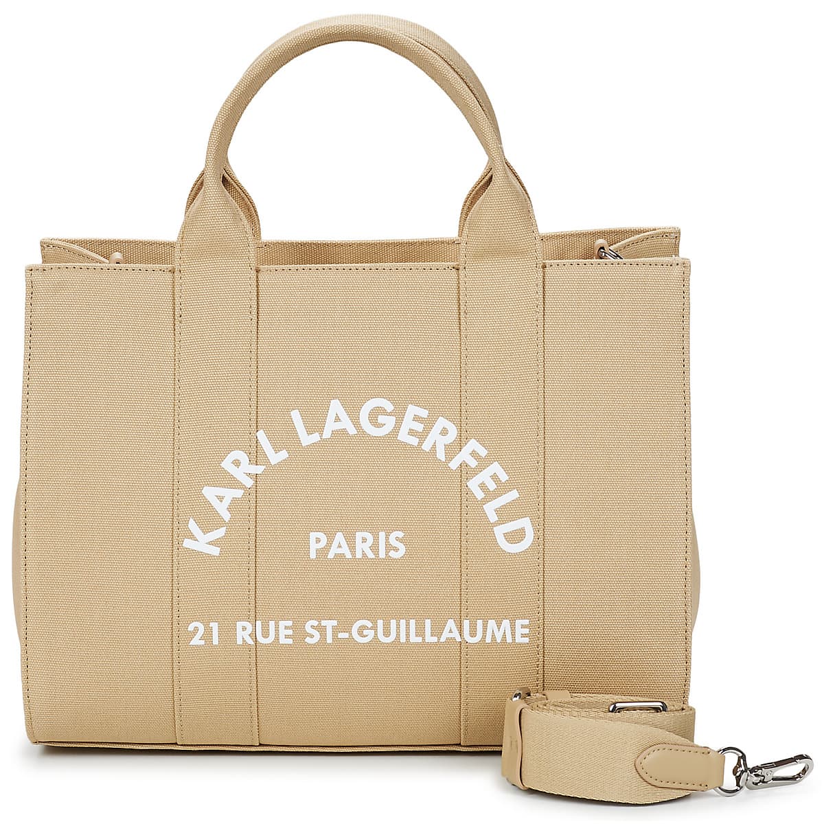 Kabelka Karl Lagerfeld K/RSG Square Medium Tote, béžová