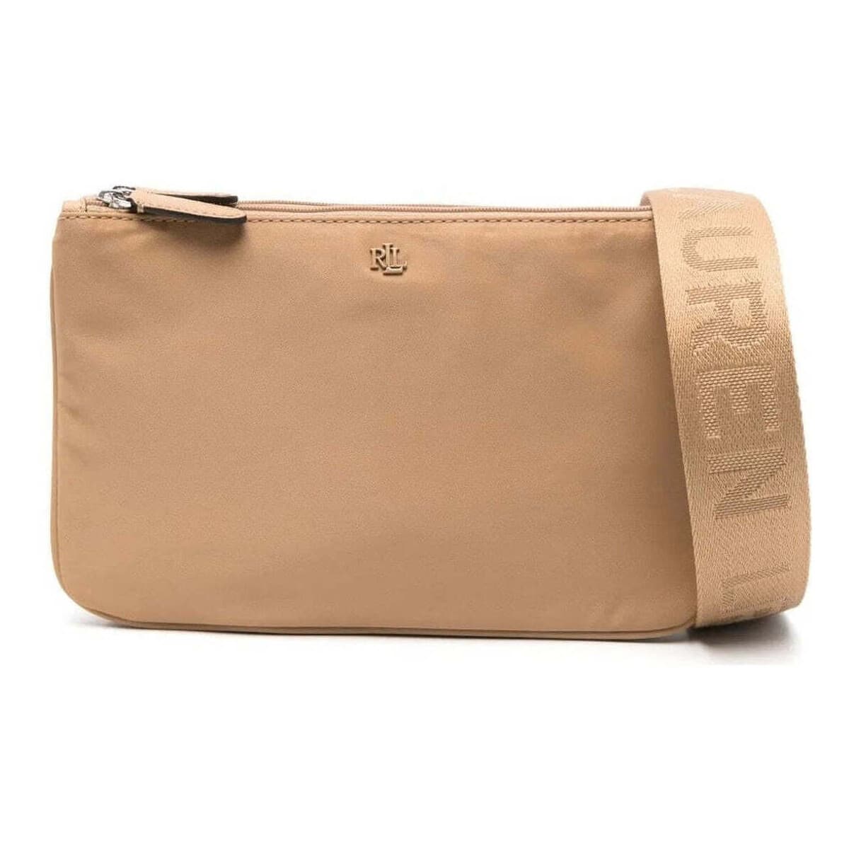 Kabelka přes rameno Lauren Ralph Lauren, béžová