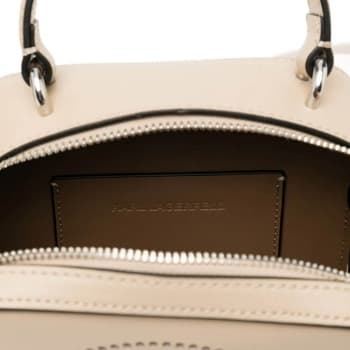 Kabelka přes rameno Karl Lagerfeld Kcircle Tph Crossbody Perf, béžová 3