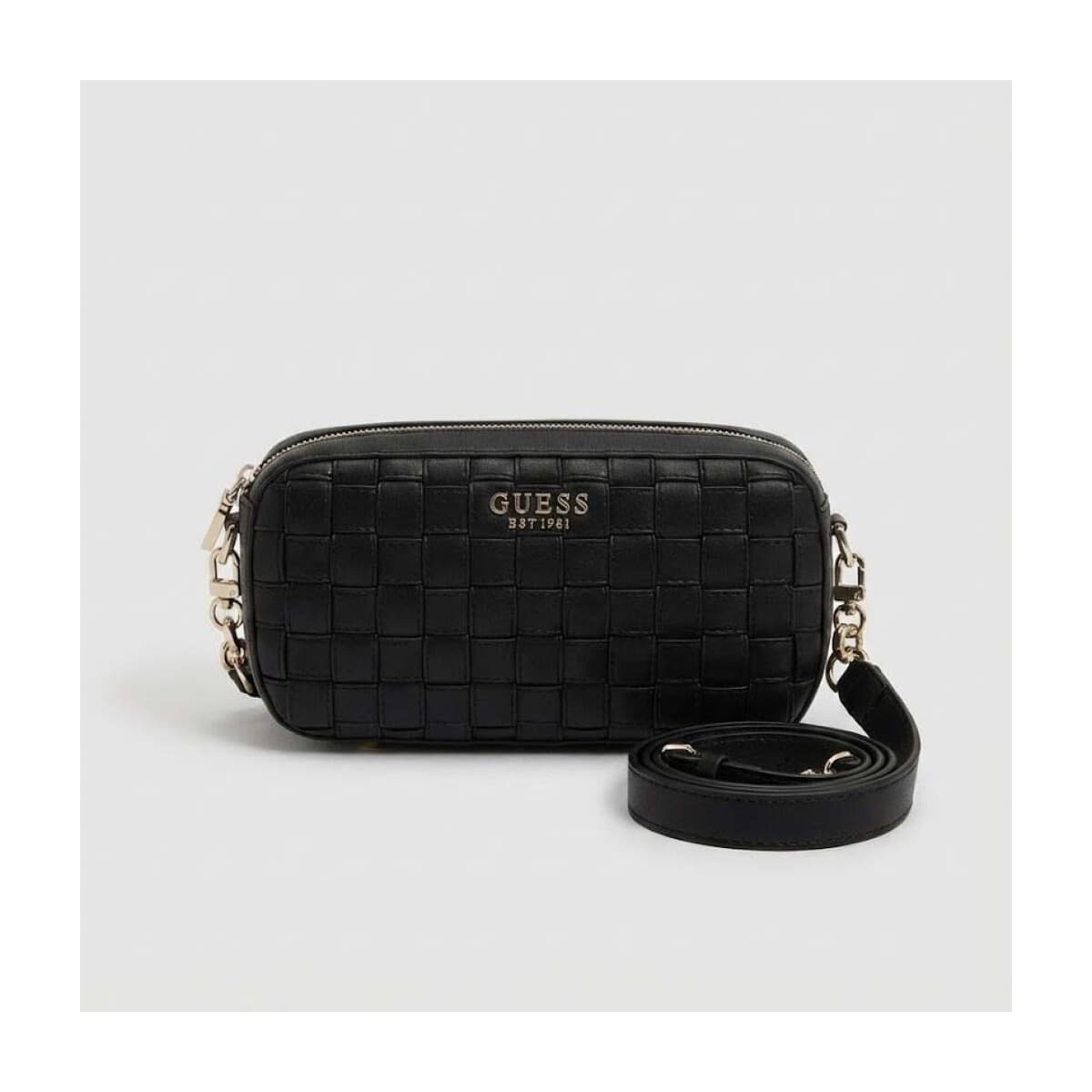 Kabelka přes rameno Guess Sandy Camera Crossbody, černá