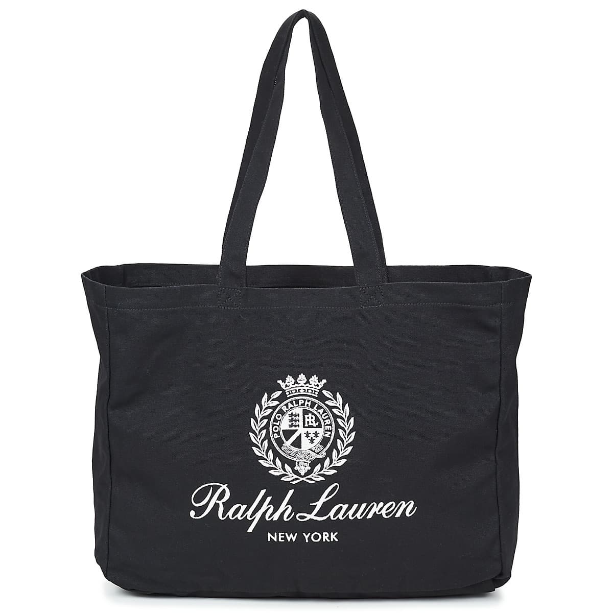 Kabelka Polo Ralph Lauren Logo Tote-Tote-Large, černá