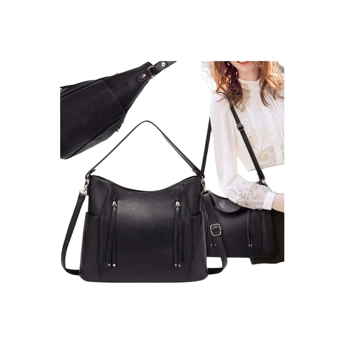 J&W Dámská crossbody kabelka Dosti černá