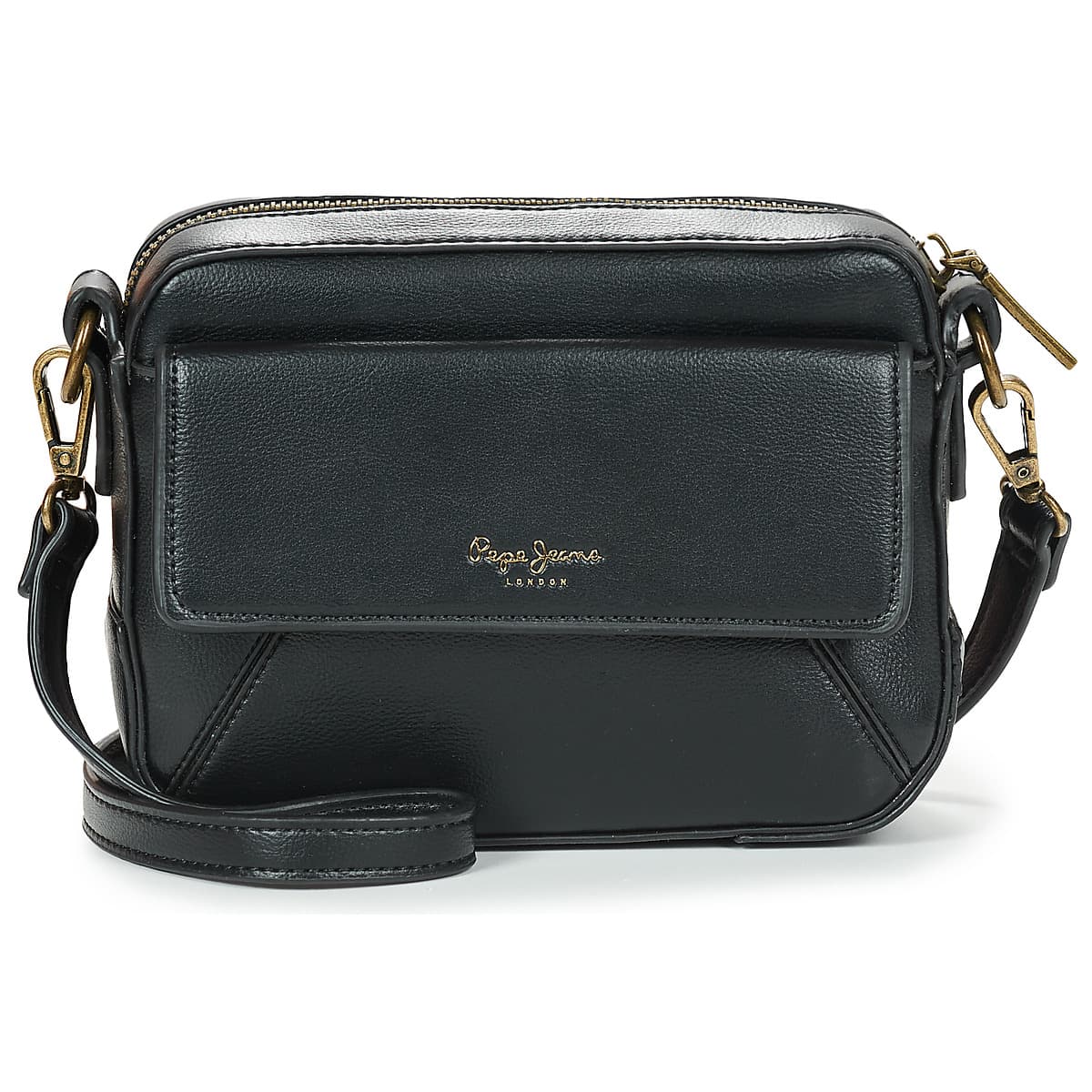 Kabelka přes rameno Pepe jeans Alma Hexia, černá