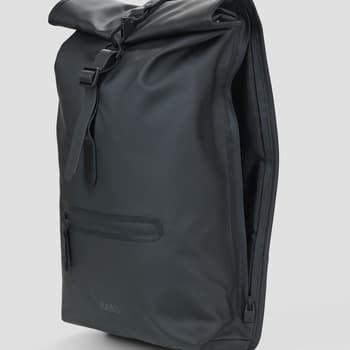 Batoh Rains Rolltop Rucksack W3, černá 4