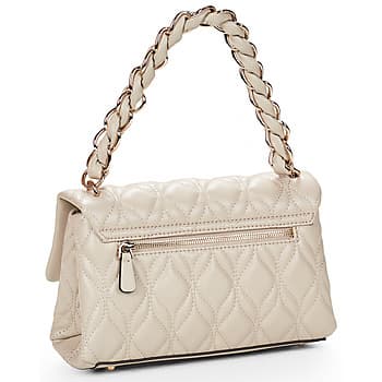 Kabelka přes rameno Guess Maxine Flap Crossbody, bílá 2