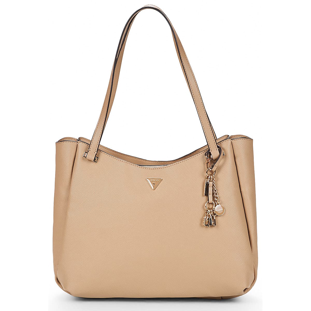 Kabelka přes rameno Guess Gilda Tote, béžová