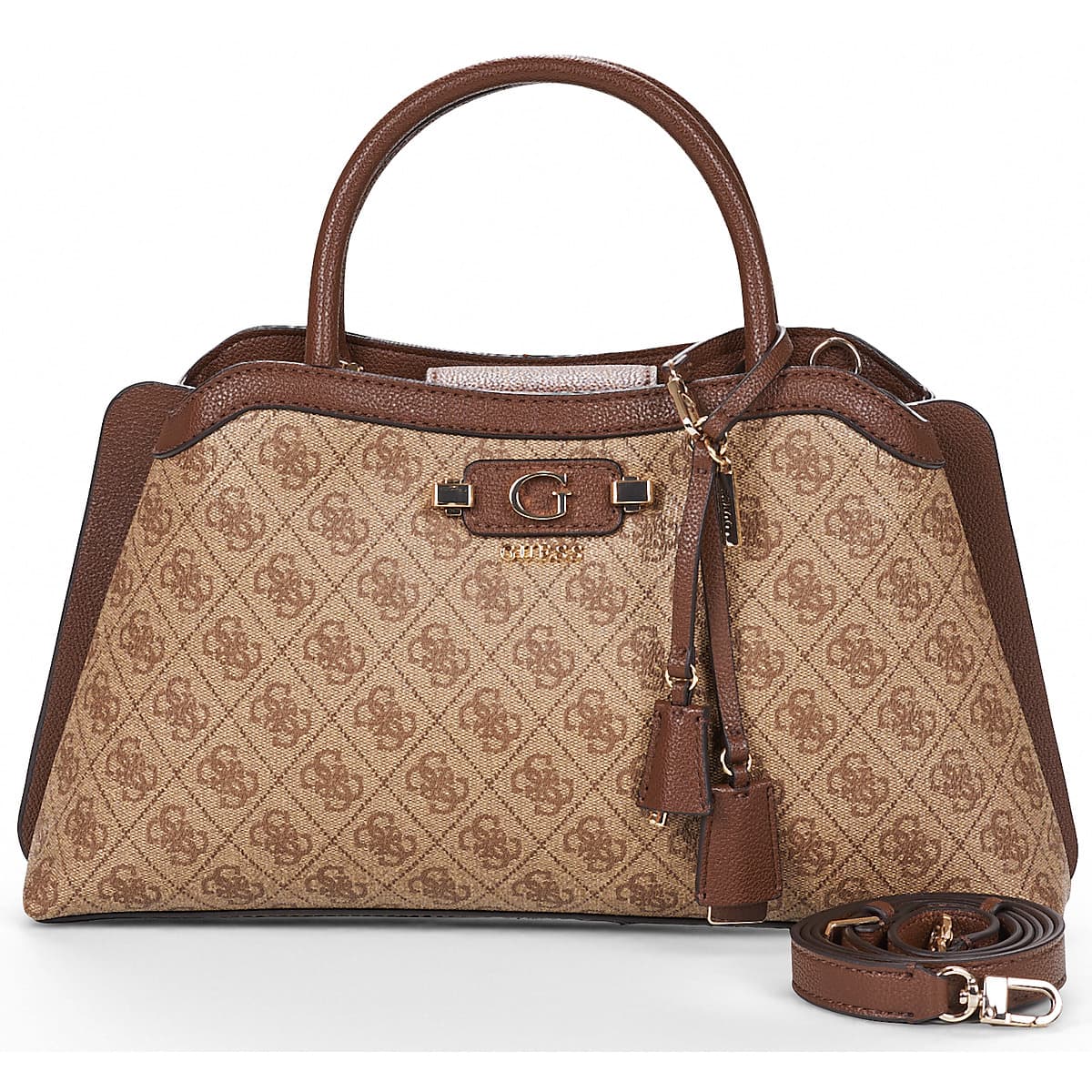 Kabelka Guess Lindsey Girlfriend Satchel, hnědá