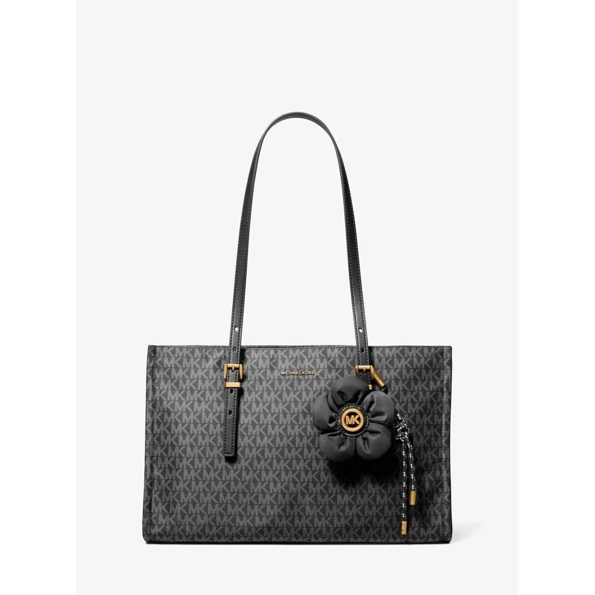 Kabelka MICHAEL Michael Kors 30t6a6zt8c Md Ew Tz Tote W Charm, černá