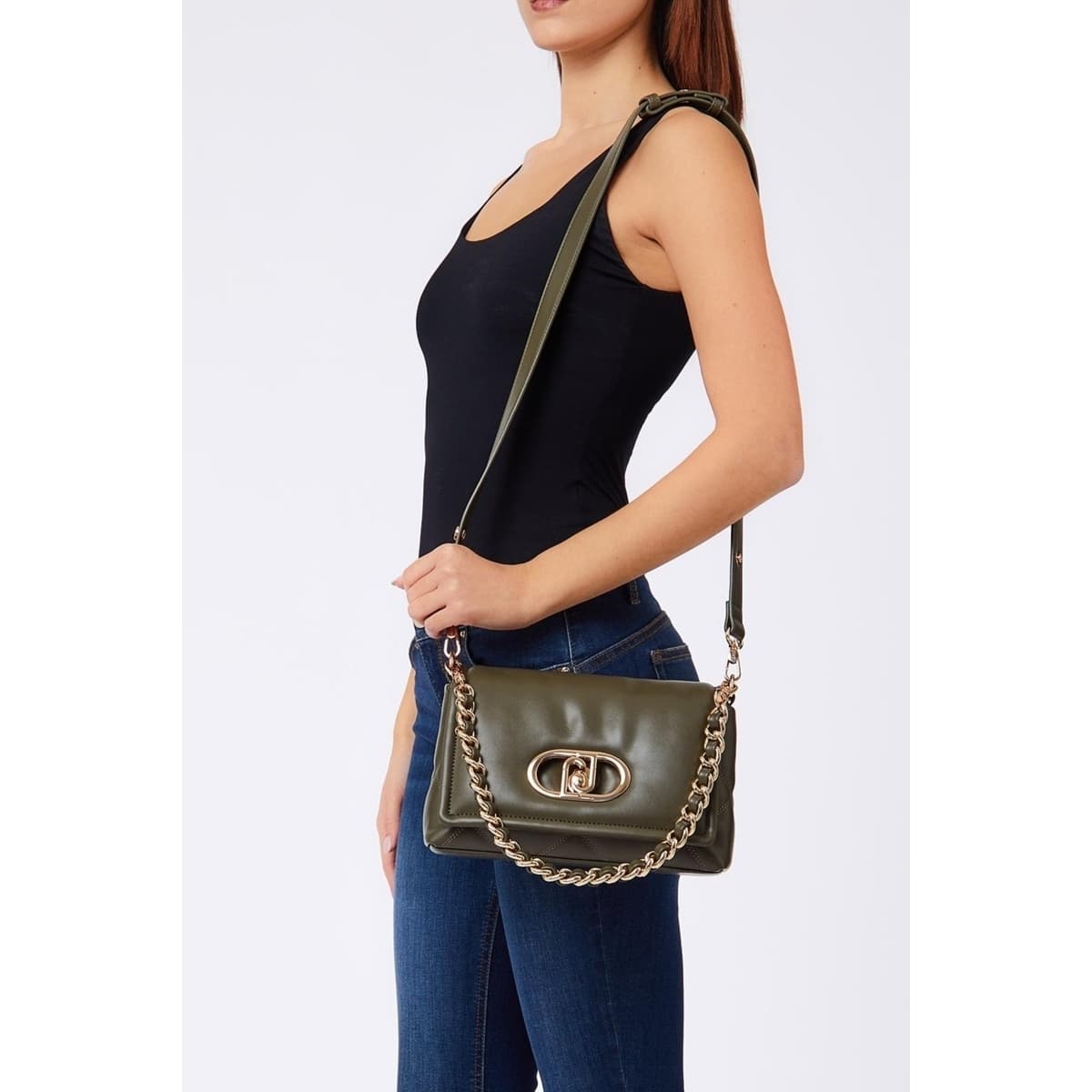 Kabelka přes rameno Liu Jo Af6148 E1166 Crossbody, zelená