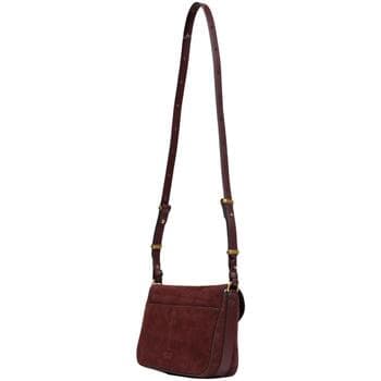 Kabelka přes rameno Pinko Love Satchel Mini Suede 107656 A0F6, hnědá 4