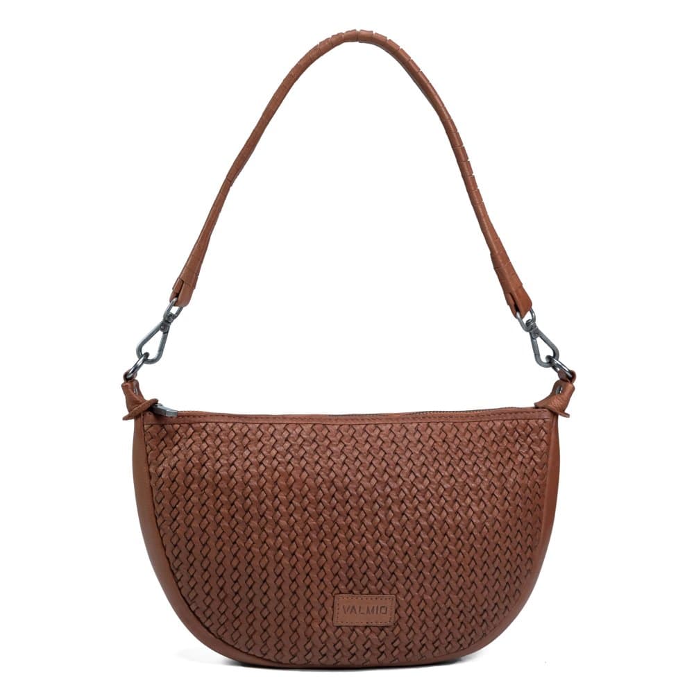 VALMIO Dámská kožená crossbody kabelka Nella - hnědá