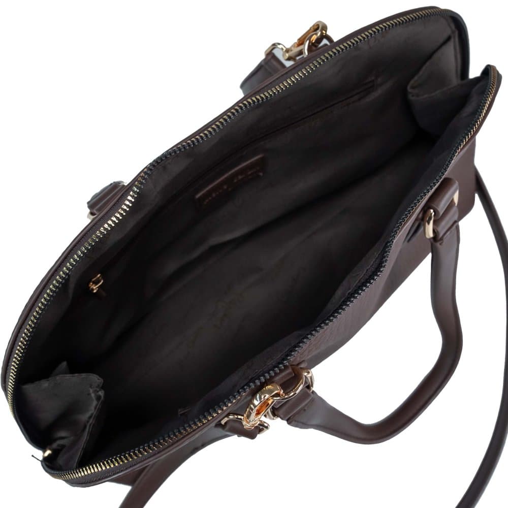 Pierre Cardin Dámská kabelka OSLO17 13201 tmavě hnědá Hnědá 13201-T.MORO 3