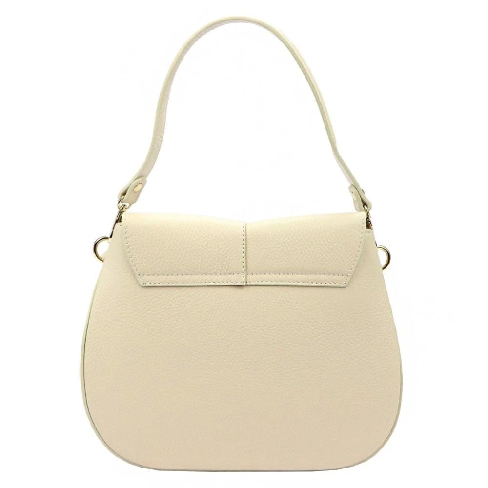Kožená dámská kabelka LUKA 24-033 Béžová 2