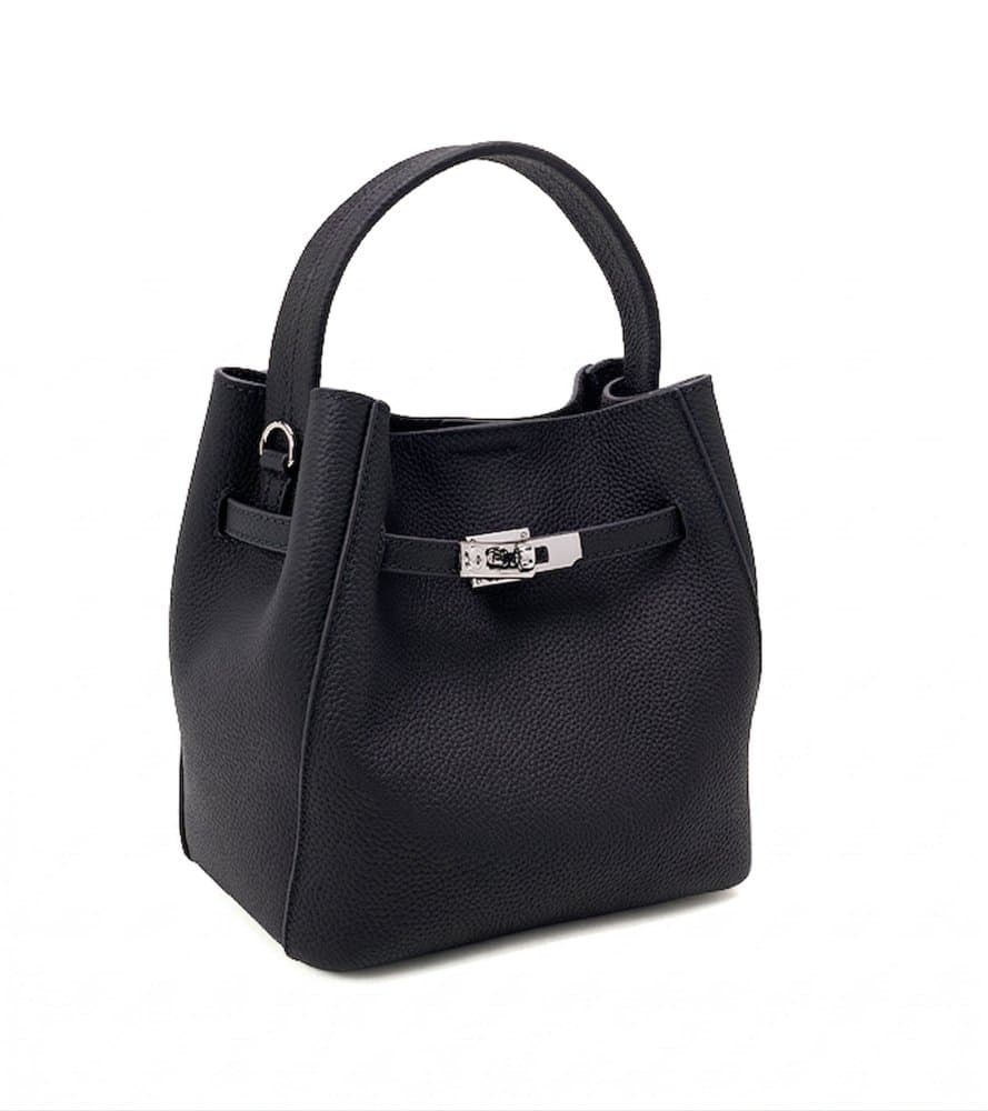 VALMIO Kožená dámská kabelka Lonira - černá 2