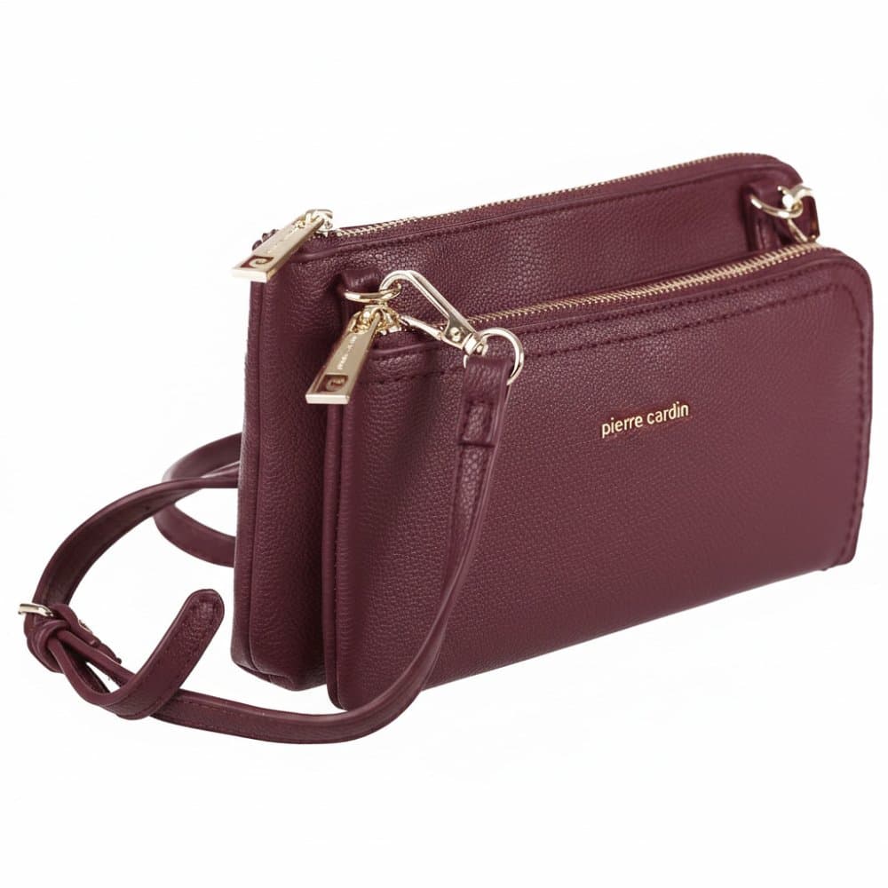 Pierre Cardin Kabelka z ekologické kůže 86575 Bordo Červená MS154-86575-Bordo 2