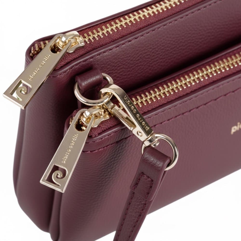 Pierre Cardin Kabelka z ekologické kůže 86575 Bordo Červená MS154-86575-Bordo 3