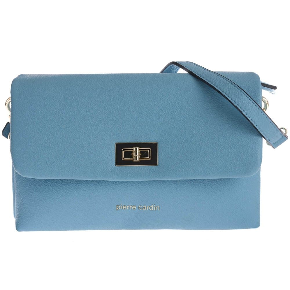 Pierre Cardin Elegantní dámská kabelka 7421 Azurová Modrá 7421-FR09-AZZUR