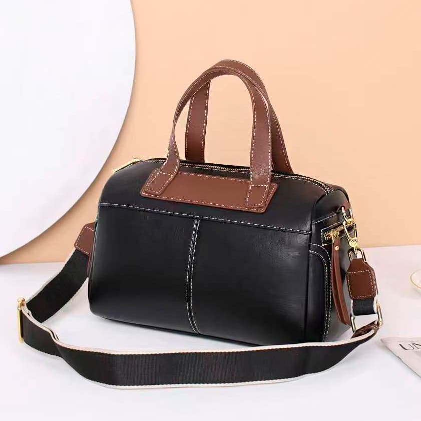 VALMIO Kožená dámská kabelka Talina - černá