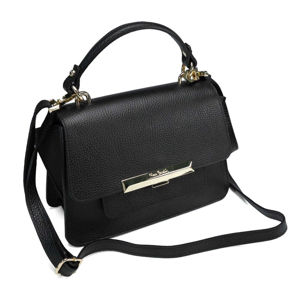 Pierre Cardin Dámská kožená kabelka 13002 černá Černá 13002-BLACK 4