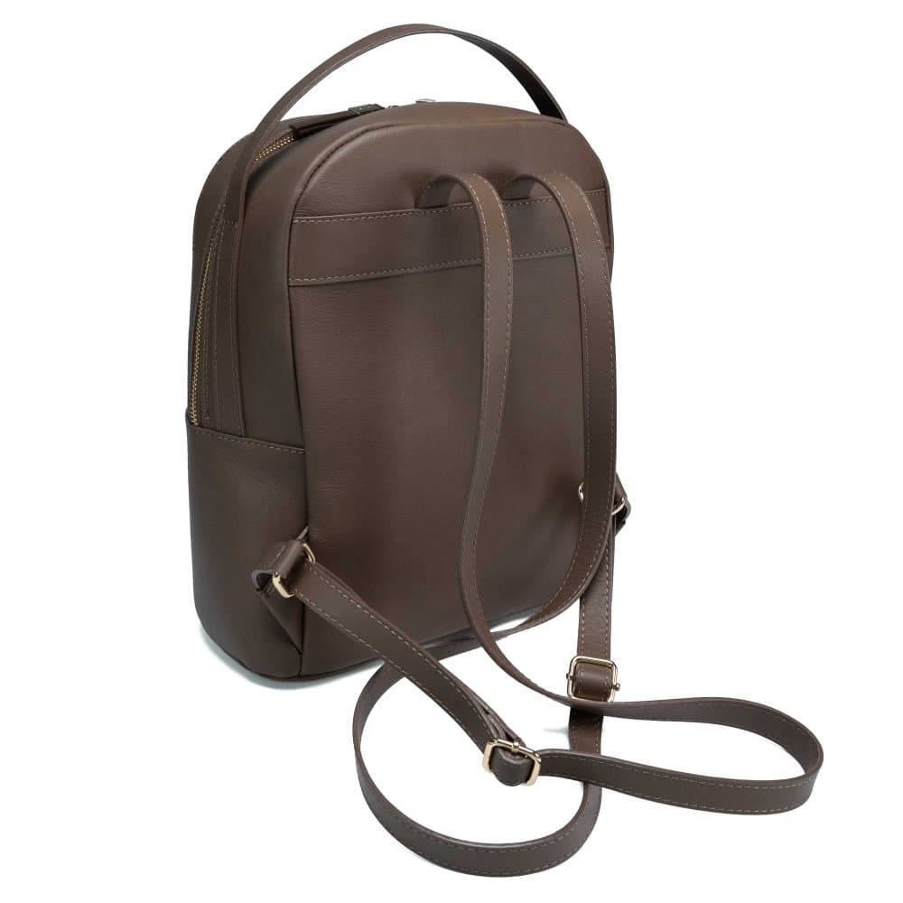 Pierre Cardin Dámský kožený batoh 55108 CAMOSCIO taupe Objem 9 L 4